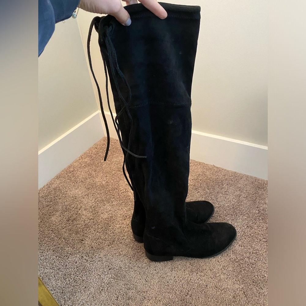 Target over the knee black boots